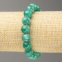 Elastic bracelet with artificial amazonite (acrylic) smooth beads, 10 mm diameter, length about 18 cm