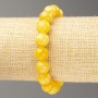 Elastic Citrine Bracelet (artificial acrylic) smooth beads, 10mm diameter, length 18cm