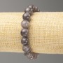 Bracelet with Labradorite Imitation on Elastic – Smooth Beads, 10mm Diameter, 18cm Length