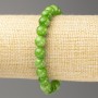 Imitation Jade Bracelet (Acrylic), 8mm Beads, 18 cm Length, Smooth Beads on Elastic