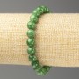 Bracelet with artificial chrysoprase (acrylic), 8 mm diameter, 18 cm length, smooth beads on elastic