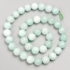 Larimar stone beads, smooth round bead on a thread, 10mm diameter ±, 38cm length ±