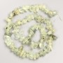 Prenite Stone Beads - granules on a thread, diameter 9x5 mm +/-, length 41 cm