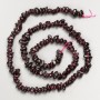 Garnet chip beads on thread, diameter 6x3 mm, length 41 cm ±