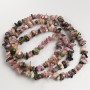 Tourmaline chip beads on a long thread, diameter 8-10×3 mm, length 80 cm+