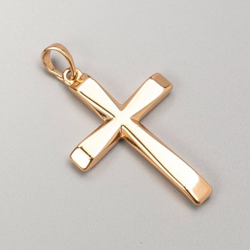 Pendant Xuping Cross Gold Plating 18K, diameter 34×22mm+