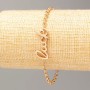 Bracelet Xuping Gold Plating 'Luck' 18K, length 20.5 cm, thickness 3 mm +