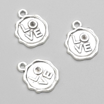 Pendant Findings Love 17×13 mm, packaging 19 pcs ±, 20 g