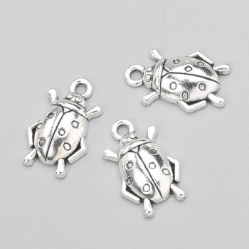 Pendant findings Ladybug 18x11 mm, packaging 20 pcs +/- 20 g