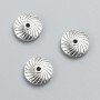 Bead-insert findings, diameter 11×3 mm, packaging 20 g, 17 pcs ±, metal color 'silver'