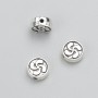 Bead insert findings, diameter 8x3 mm ± packaging 20 g 23 pcs ± metal color 'silver'