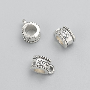 Bail Holder 'Love', diameter 8×6×11 mm, hole diameter 4.5 mm, packaging 20 g +/- 20 pcs