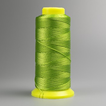 Green bobbin thread, 0.9 mm diameter, nylon for crafts, 300 m