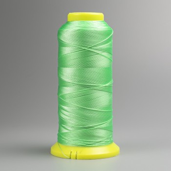 Lime-colored bobbin thread, 0.3 mm nylon for crafts, 300 m