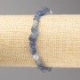 Kyanite stone bracelet with faceted beads, diameter 7×10 mm ± on elastic cord, length 18 cm+