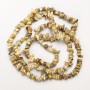 Grossular Garnet Beads, Natural Stone Chip on Thread, Diameter 7x3 mm, Length 82 cm