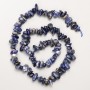 Sodalite Beads - Natural Stone Chip on Thread, Diameter 8x4 mm, Length 40 cm
