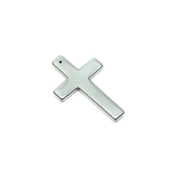 Hematite Cross Pendant, 32x50 mm