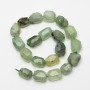 Prehnite Beads - Natural Stone, Faceted, 14×20 mm, 39 cm on Thread