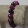 Bracelet 'Gemstones' with smooth beads, 10 mm diameter, 18 cm length (stretch)