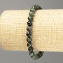Ocean Jasper bracelet with smooth round beads, 6.5 mm diameter, 18 cm length (stretch)