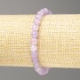 Amethyst Bracelet (artificial dyed quartz) smooth beads, 6 mm diameter, 18 cm length (stretch)