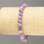Lepidolite Bracelet (Artificial Acrylic) Smooth Beads, 6.5 mm Diameter, 18 cm Length (Stretch)