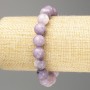 Lepidolite Bracelet (Synthetic Acrylic) Smooth Bead, 10.5 mm diameter, 18 cm length (stretch)