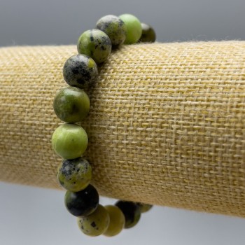 Браслет Австралійський Жадеїт (штучний акрил) гладка кулька, діаметр 10, 5мм+-, довжина 18см (стрейч)