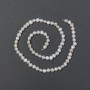 Freshwater pearls with gasoline shade on a thread, diameter 5.5×4.5 mm +/-, length 37 cm +/-