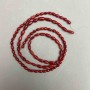 Natural coral grains beads, 7-11×5-6 mm diameter, assorted sizes, length 41 cm on thread