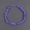 Tinted purple mother-of-pearl beads, cylindrical, diameter 3.5×3.5 mm, length 40 cm on thread