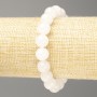 Bracelet made of white quartz (synthetic acrylic)