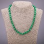 Chrysoprase Bead Necklace (Synthetic) Smooth Beads, 8mm diameter, 45cm long