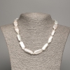 Necklace of natural baroque pearls with a gasoline tint, diameter 24×9×4.5 mm, length 45 cm +