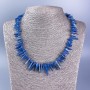 Natural stone necklace
Kyanite chip 'Needle', diameter 28x2-10x2 mm +/- with beads, diameter 3 mm, length 50 cm +