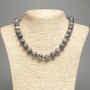 Grey Ocean Jasper Necklace, Acrylic