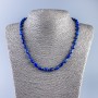 Lazurite Bead Necklace, Barrel-shaped Beads, 9×6 mm, Length 48 cm