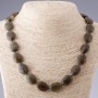 Labradorite Necklace Oval 2×1.5 cm, Length 48 cm