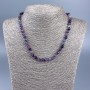 Necklace of natural fluorite — faceted 6 mm bead, length 48 cm +