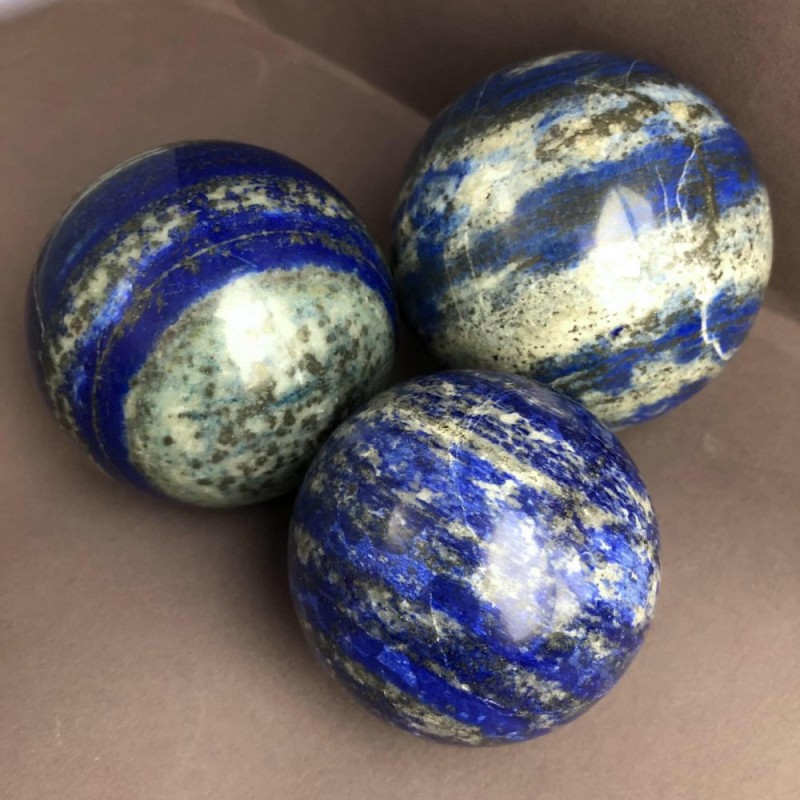 Azurite souvenir spheres, assorted sizes, weight from 230 g (price per 100 g)
