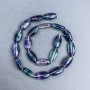 Fluorite beads natural stone oval, diameter 20x10 mm +/- on a thread, length 40 cm+