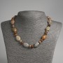 Imperial Jasper Necklace — flat oval beads, 13x18 mm, with 9x5 mm rondelles, length 45 cm