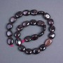 Garnet beads, natural stone, oval, diameter 15x12 mm, on a thread, length 40 cm+
