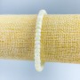 Bracelet with smooth mother-of-pearl rondel, diameter 6x4 mm, length 18 cm (stretch)