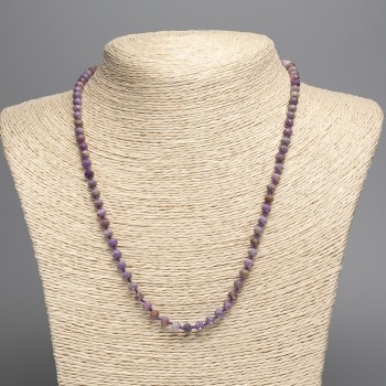 Phosphosiderite gemstone necklace, faceted rondelle, diameter 4x5 mm, length 48 cm +