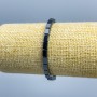 Rectangular Hematite Bracelet, 6x4 mm beads, length 18 cm (stretch)