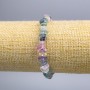 Fluorite chip bracelet, diameter 9×5 mm (±), length 18 cm (stretch)