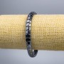 Hematite Zigzag Bracelet, diameter 5, 5×7, 5×5 mm +-, length 18 cm (stretch)