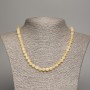 Citrine Necklace - Smooth Bead, 6.5 mm diameter, 48 cm length